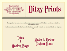 Tablet Screenshot of ditzyprints.com